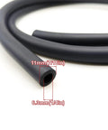 Gas Fuel Line Set With Three Sixteenth Inch And One Quarter Inch Rubber Tubes And Twelve Clamps, tube cross-section view.