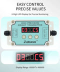 Industrial Load Cell Amplifier Transmitter With Unit Switching For Scales And Automation Converts Microvolt Signals To Four To Twenty Milliamps Or Zero To Ten Volt Output Auto Calibration Five Volt Excitation And One To Ninety Nine Digital Filtering Easy with 6-digit LED display for precise monitoring.