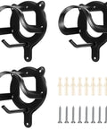 Triple Pack Horse Bridle Rack Hook Set With Metal Bridle Hanger Brackets For Tack Storage In Barn Includes 3 Expansion Tubes And 3 Screws Black Finish For Lasting Durability