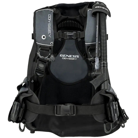 Back Inflation Dive BCD With Ultra Comfort, Snug Fit, Reduced Drag, And 36 Lb Lift Capacity For Large Size, front view