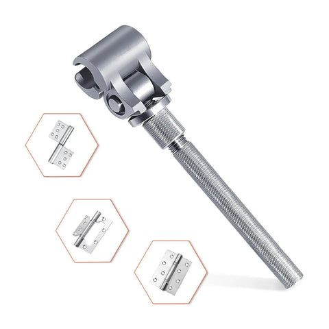 Ergonomic Stainless Steel Door Hinge Adjustment Tool Adjustable Wrench For Cabinets Office And Hotel Doors Tighten Loose Hinges Fine Tune Door Gaps Beefy Heavy Duty Pro Grade Rust Resistant.