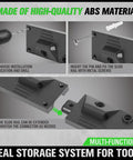 Installation steps for Built Tough 64 Inch Adjustable Wall Mounted Storage System With Four Rails Up To 64 Inches Heavy Duty ABS