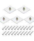 Badass M10 Brad Hole Tee Nuts Complete Pack Comes With Twenty Flat Head Screws For Instant Wood Furniture Assembly and Damn Fine Do It Yourself Projects.