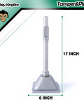 17 Inch Jack Hammer Bit Tamper Shank And Plate For Demolition Concrete Breaker Drill Dirt Tamper Plate 6x6 Inch Heavy Duty