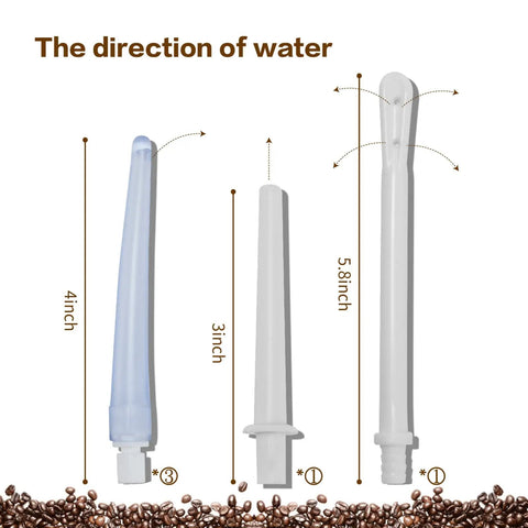 304 Grade Stainless Steel Enema Bucket Kit For Home Colon Cleansing 1.5 L Capacity With Silicone Tube Four Nozzles Dust Bag And Manual Coffee Enema Kit Easy To Use, 3 nozzles shown 3 to 5.8 inch