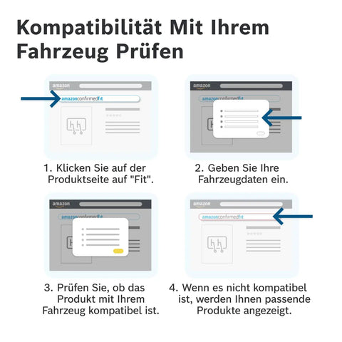 Kompatibilität prüfen für Rear Wiper Blade H306 12 Inch OE Replacement For All Weather Performance With No Fuss Easy Clip Install