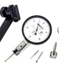 Dial Thickness Gauge Pro Grade Tool For The Shop With 0.03 Inch Range, 0.0002 Inch Accuracy And 0.0005 Inch Resolution In White Finish