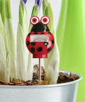 Ladybug Themed Soil Moisture Meter For Indoor And Outdoor Plants With Easy Read Dial Water Saving Garden Gadget To Check Soil Moisture And Help Your Plants Thrive, stuck in soil of a potted plant
