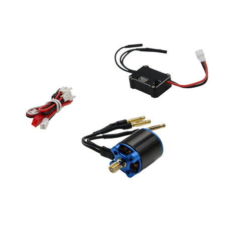 Beefed Up Brushless ESC and External Rotor Motor Upgrade Kit for Axial SCX30 1/30 RC Crawler with 25A Metal ESC and cables