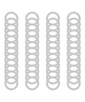Pro Grade M17x24mm Shim Washer Kit For Machinery Alignment In 304 Stainless Steel 48 Pieces With Precision 0.1mm 0.2mm 0.3mm And 0.5mm Thicknesses For Easy Gap Tuning And Rock Solid Bolt Fits. stacked 304 stainless steel shim washers