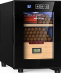 Beefy 100 Count Cabinet With Heating And Cooling Temperature Control System, Spanish Cedar Wood Shelves And Drawer With Hygrometer
