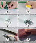 Steps of using Fast Dry Tile Repair Glue Kit For DIYers All In One Tile Repair Set For Granite Marble Porcelain And Countertops