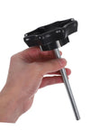 Hand holding spare tire hold down bolt replacement hardware for vehicles universal fitment easy to install spare wheel mounting bolt and hardware