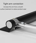 Close-up view of Automatic Rebound Door Closer For Home Use Surface Mounted Spring Closer with adjustable hinge shown.