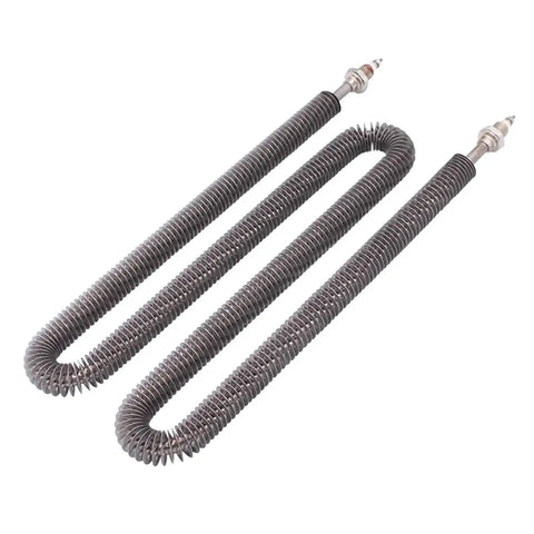 Heavy Duty Electric Finned Tubular Heater And Air Oven Heating Element With M12 Thread 220V 1Kw Up To 2500W Rapid Heat stainless steel coils