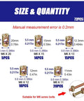 Beast Mode 72 Piece M6 Metric Barrel Nuts And Cross Dowel Slotted Nut Kit size and quantity chart for furniture assembly.