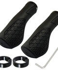 Ergonomic Bike Grips With Shock Absorption, Dual Density Silicone For Ultimate Comfort, Universal 22.2mm Handlebar Fit, accessories included
