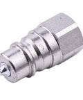 Male Hydraulic Quick Connect Coupler With Quarter Inch Body And NPT Thread For John Deere Tractors And Heavy Duty Implements