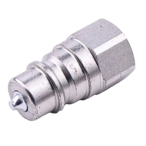 Male Hydraulic Quick Connect Coupler With Quarter Inch Body And NPT Thread For John Deere Tractors And Heavy Duty Implements