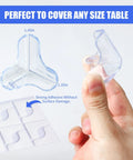 Clear Baby Proofing Corner Shields For Cozy Home Spaces Comes With Eight Rock Solid Transparent Table Edge Bumpers measuring 1.45in x 1.35in