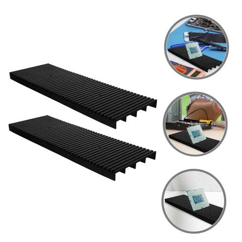 Antistatic Bar Rack Organizer For Circuit Boards With Grounding Tape Wrist Strap ESD Safe Storage Space Saving Multi Board Organizer Kit