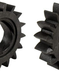 2 Pack Starter Motor Pinion Gear For Lawn Mowers And Snow Throwers, Easy Install, Fits Briggs Stratton And Toro Engines, 280104S 693058 693059 280104 M83184 695708 Replacement Black, showing two black gears side by side