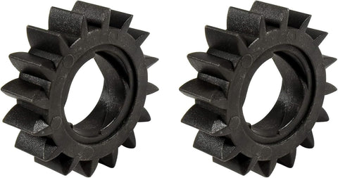 2 Pack Starter Motor Pinion Gear For Lawn Mowers And Snow Throwers, Easy Install, Fits Briggs Stratton And Toro Engines, 280104S 693058 693059 280104 M83184 695708 Replacement Black, showing two black gears side by side