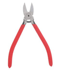 Heavy Duty Wire Stripper And Diagonal Pliers Automatic Stripping with red frosted grip handles and narrow jaws for electrical tasks.