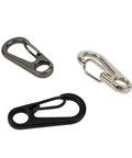 Mini Carabiner Clip 10 Pack Aluminum Alloy Tiny Spring Snap Hooks For Paracord EDC Keychains And Backpack Gear Black Multipurpose