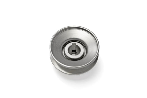V Groove Drive Pulley For Power Transmission All Purpose Steel Pulley Two Point Five Inch Outer Diameter Five Eighth Inch Inner Bore