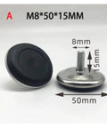 Easy Twist Adjustable Furniture Feet Screw In For Tables Chairs And Sofas 4 Or 8 Pcs Fits M6 M8 M10 metal feet, M8 50x15mm