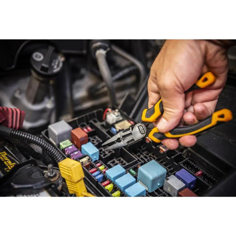 Pitbull Dual Material Pliers Set Six Piece Built Tough With High Leverage Joint Design Delivers Up To Thirty Five Percent More Cutting Power