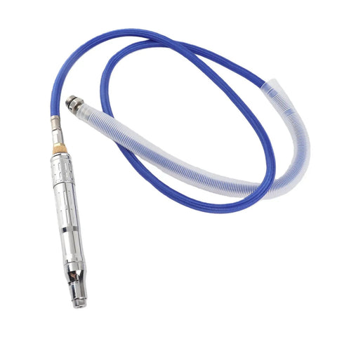 Premium Slick Pneumatic Die Grinder Pen with flexible hose for low vibration at 70000RPM, ideal for tight spaces.