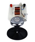Top Shelf Electric Vertical Acoustics Demonstration Kit For Classroom Physics Labs And Science Teaching Aid To Visualize Air Sound Waves With Heavy Duty Educational Vibrations And Sweet Visual Feedback, featuring copper coils and bell.
