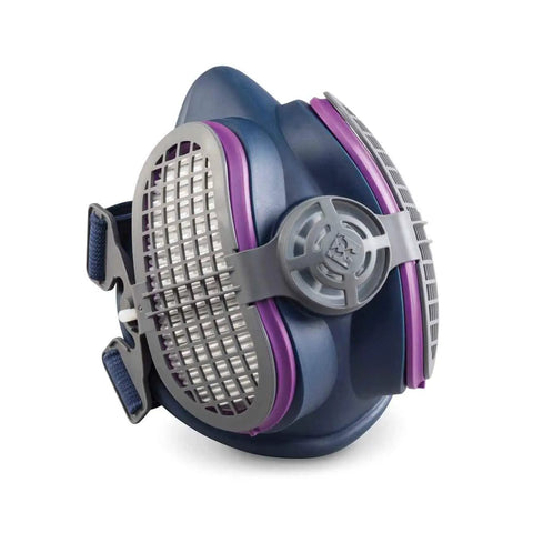 Half Mask Respirator S M With Single Filter For Welding Grinding And Painting On The Job Site Pro Grade Protection