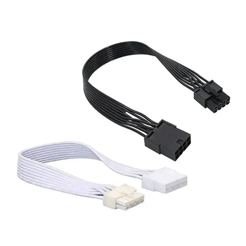 Beefy PCIe to 8 Pin Extension Cable Featuring Tinned Copper Conductors for Steady Gpu Power Delivery and Flame Retardant PVC Jacket.