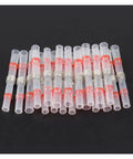 Get Your 75pcs Solder Seal Heat Shrink Butt Terminals Kit For Quick Wire Cable Connections With Easy Soldering Sleeve Electrical Connectors That Fit Like A Charm And Keep Your Rig Secure, 75-piece clear red butt terminals