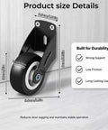 Two Inch Gate Support Rollers Anti Sag Door Bottom Casters Carbon Steel Mount Kit For Wood Fence Panels Built Like A Tank to halt sagging gates.