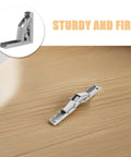 Wide Angle Cabinet Hinges For Kitchens And Bathrooms, Cold Rolled Steel 4 Pack With Short Arm Space Saving Design For Corner