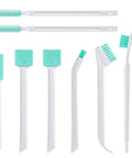 Eight In One Cleaning Brush Set For Tight Spaces With Crevice Bottle Groove Gap Edge Detailing Track Corner And Hole Brushes
