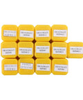 Top Tier ER11 Spring Collet Chuck Set Range 1mm To 7mm For CNC Milling And Engraving Lathes, yellow collets in various sizes.
