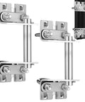1 Set Heavy Duty T Post Gate Hinge Pins Made From Solid Steel Farm Gate Hanger Hardware For Ranch Garden Backyard Use