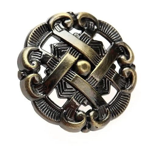 Old School Antique Brass Hollow Door Knob For Cabinets And Drawers, Vintage Wardrobe And Kitchen Handle, Lightweight Alloy