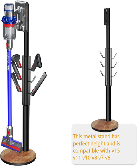 Freestanding Vacuum Docking Station Stand With Six Hooks For V15 Detect And V11 V10 V8 V7 V6 Cordless Vacuum Cleaners