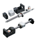 Upgrade Your CNC Router With Premium SFU1605 Ballscrew Kit Featuring 16mm Dia, C7 Grade Precision, Nema23 Steps, BF12 Nut, Coupler, And Full Z Axis Assembly For Fast Smooth Cutting. CNC ballscrew kit with BF12 housing, coupler, and Z axis parts