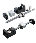 Badass SFU1605 Ball Screw Kit with 16mm Diameter for Ultra Smooth CNC Router Builds Comes with Heavy Duty Nut and Coupler Pair for NEMA23 Motors up to 600mm Length Offering Top Tier C7 Precision Grade Accuracy for Hardcore Machining Workflows, SFU1605 ball screw kit with nut, coupler, and bearing blocks for CNC router