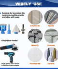 Diamond Core Drill Bit Set For Porcelain Tile Ceramic Marble Granite with adapter and tools for various surfaces