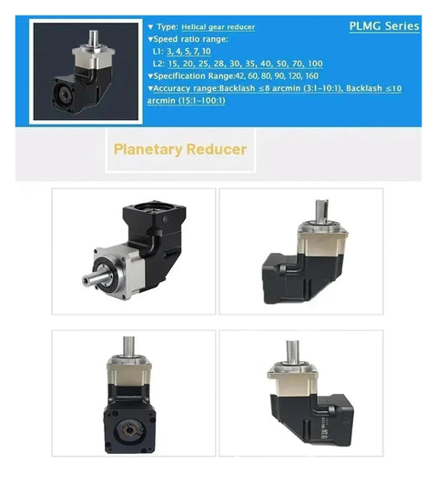 Heavy Duty 90 Degree Helical Reducer Right Angled Gearbox For Industrial Motors in multiple angles showcasing robust design.