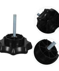 Spare Tire Bolt Replacement Clamp For Secure Tire Mounting High Strength Spare Tire Bolt Adapter with durable black plastic base
