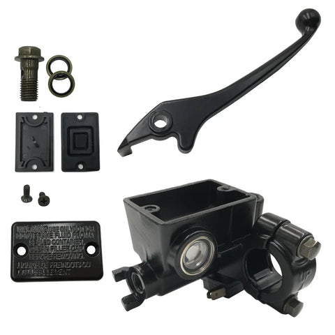 Universal Seven Eighths Inch 22mm Motorcycle Brake Master Cylinder Lever Right Hand for Dirt Bike with Banjo Bolt M10 Hole